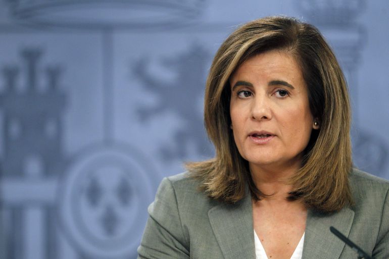 Fátima Báñez, ministra de Empleo y Seguridad Social, en una imagen de archivo durante un Consejo de Ministros