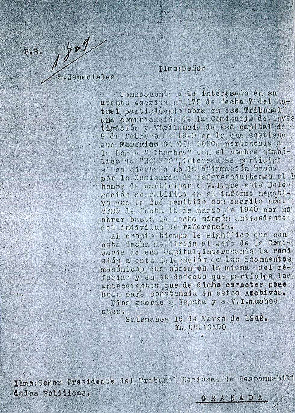 Los documentos de la investigación sobre Federico García Lorcatras su muerte Los documentos de la investigación sobre Federico García Lorcatras su muerte