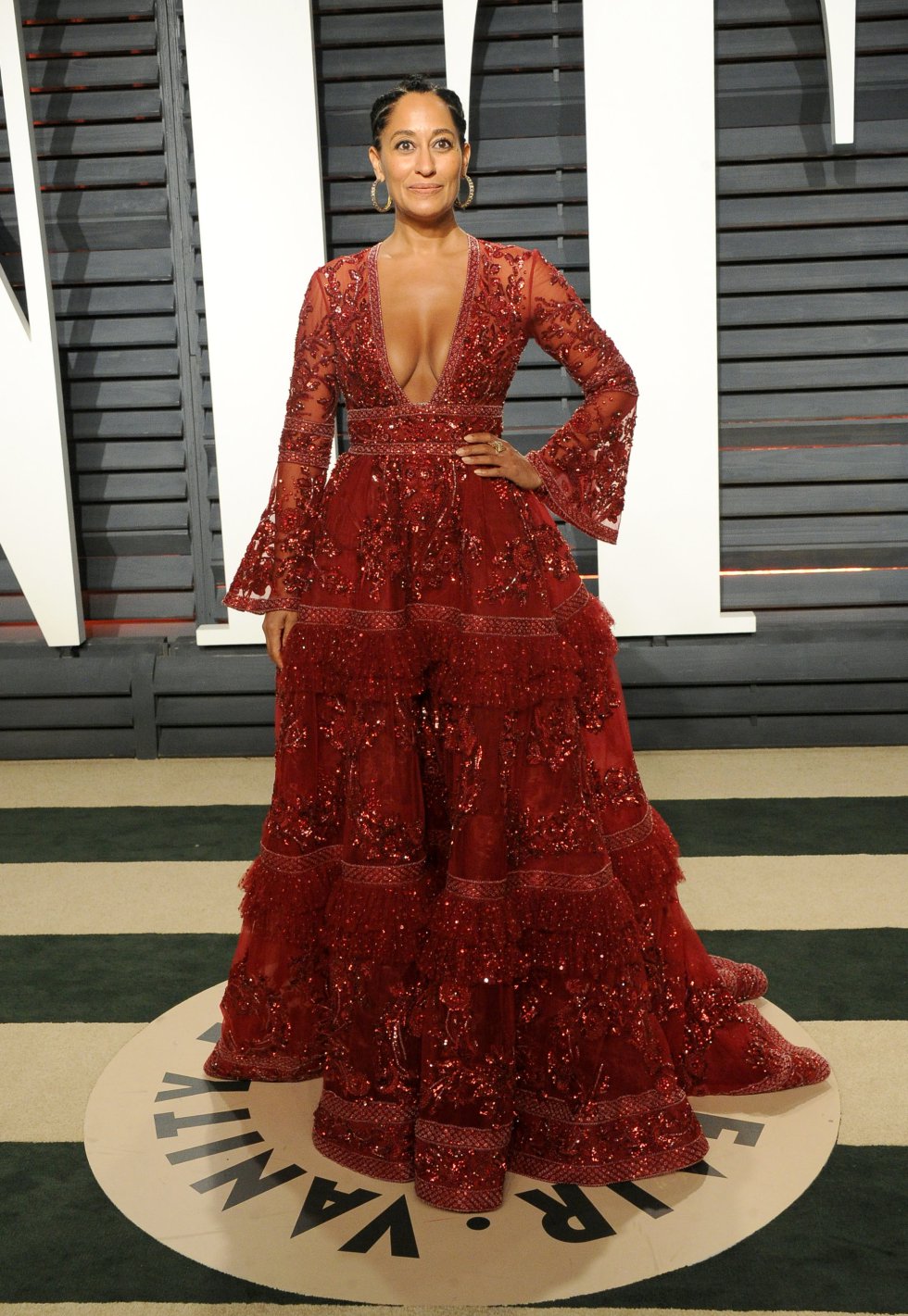 La actriz Tracee Ellis Ross en la fiesta de Vanity Fair. La actriz Tracee Ellis Ross en la fiesta de Vanity Fair.