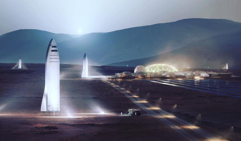 Elon Musk muestra cómo sería la colonización de Marte.
