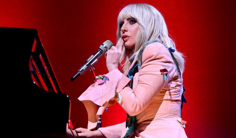 Lady Gaga durante la presentación de su documental.