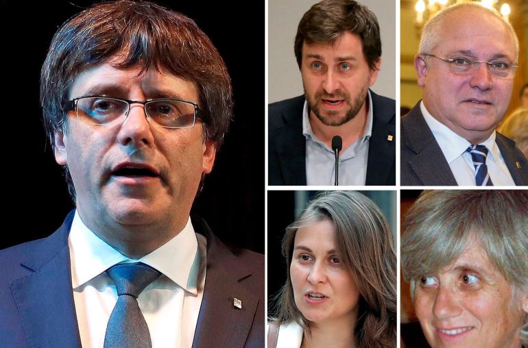 La juez de la Audiencia Nacional Carmen Lamela ha ordenado la detención del expresidente catalán Carles Puigdemont y los cuatro exconsellers que viajaron con él a Bélgica.
