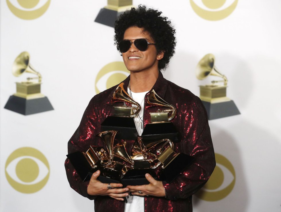 Grammy 2018 la noche de Bruno Mars Fotogalería Cultura Cadena SER