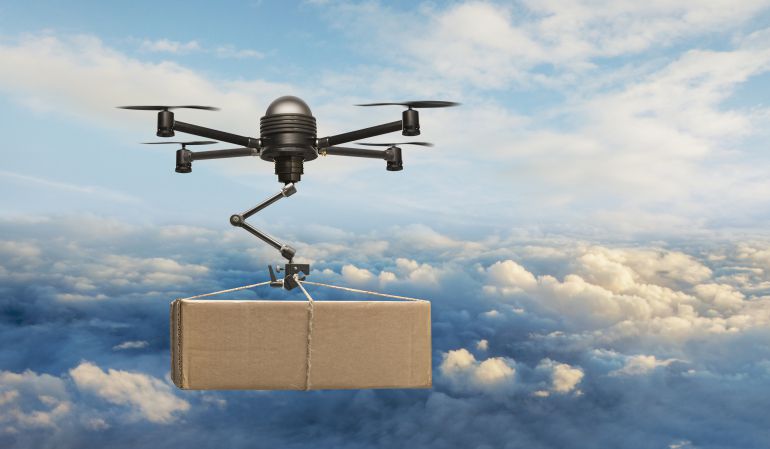 dron repartidor de amazon
