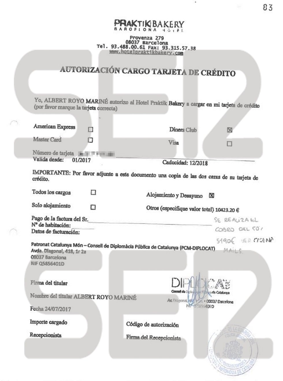 El informe de la Guardia Civil entregado al juez del Tribunal Supremo Pablo Llarena señala que los gastos de los observadores internacionales se pagaron con tarjetas de crédito vinculadas a Albert Royo, exsecretario general del Consejo de Diplomacia Pública de Catalunya. El informe de la Guardia Civil entregado al juez del Tribunal Supremo Pablo Llarena señala que los gastos de los observadores internacionales se pagaron con tarjetas de crédito vinculadas a Albert Royo, exsecretario general del Consejo de Diplomacia Pública de Catalunya.