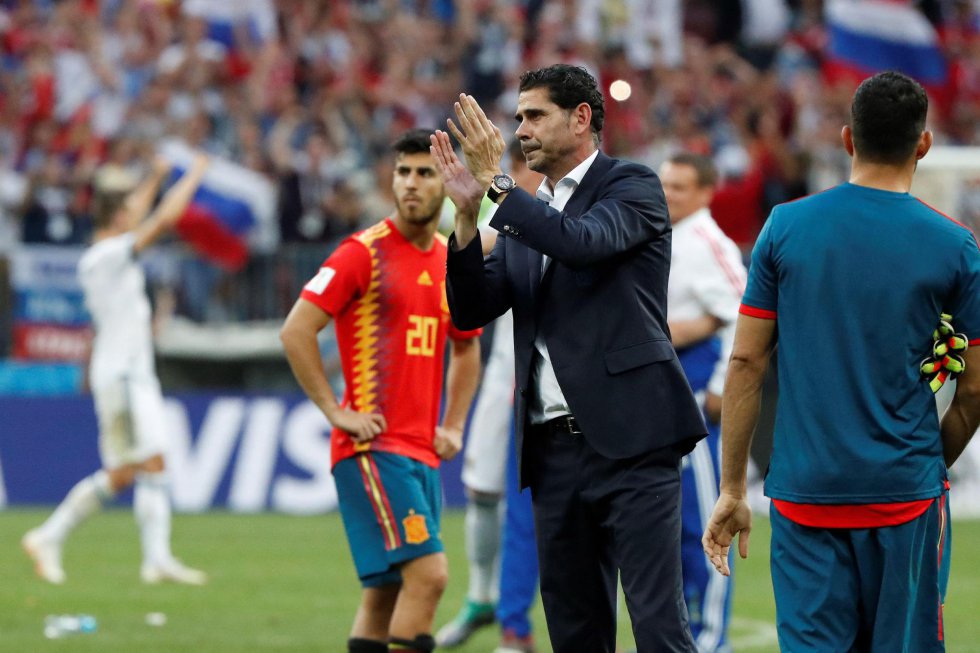 Hierro aplaude, después de la eliminación Hierro aplaude, después de la eliminación