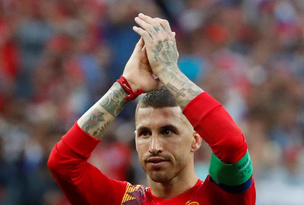 Ramos aplaude, después de la eliminación Ramos aplaude, después de la eliminación