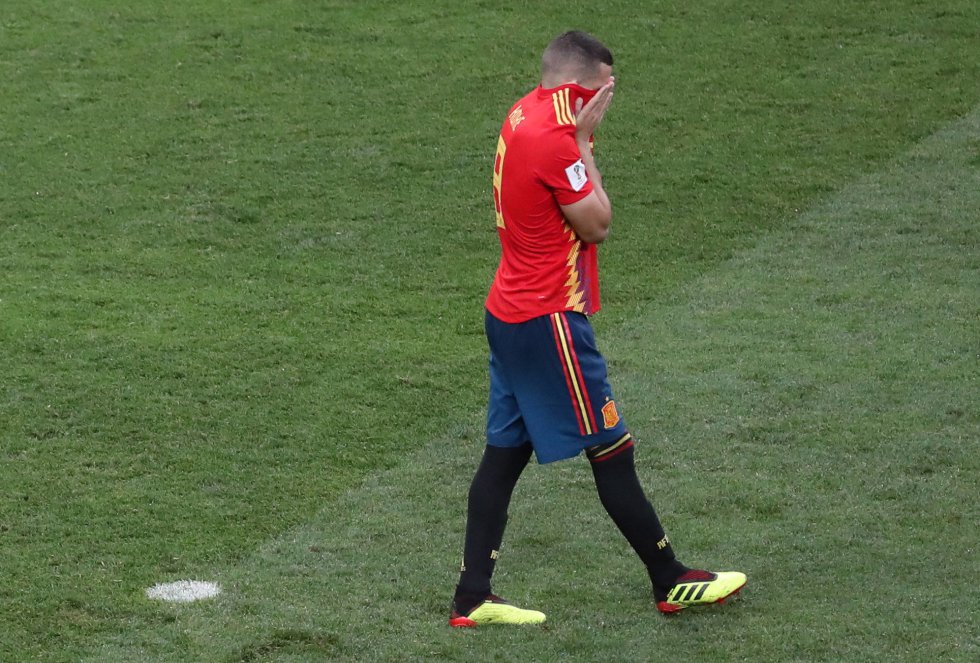 Koke, nada más fallar el tercer penalti de la tanda
Koke, nada más fallar el tercer penalti de la tanda