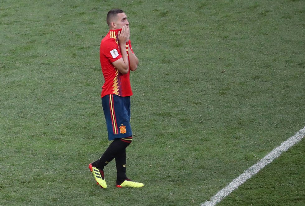 Koke, después de fallar su penalti Koke, después de fallar su penalti