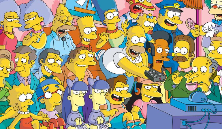 Los Simpson cambian de canal. 