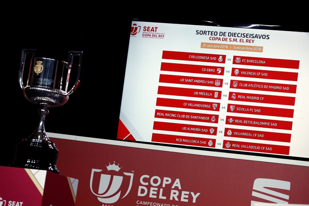 Sorteo de la Copa del Rey, en directo Cultural Barcelona y Melilla