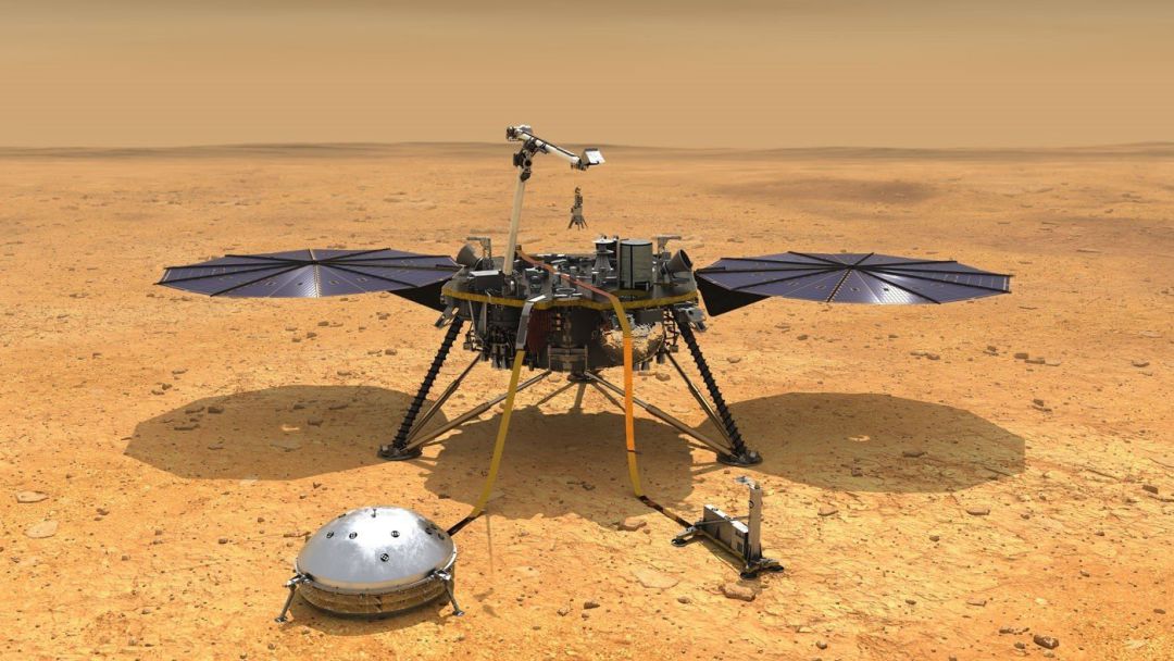 La nave espacial InSight de la NASA llega a Marte este lunes.
