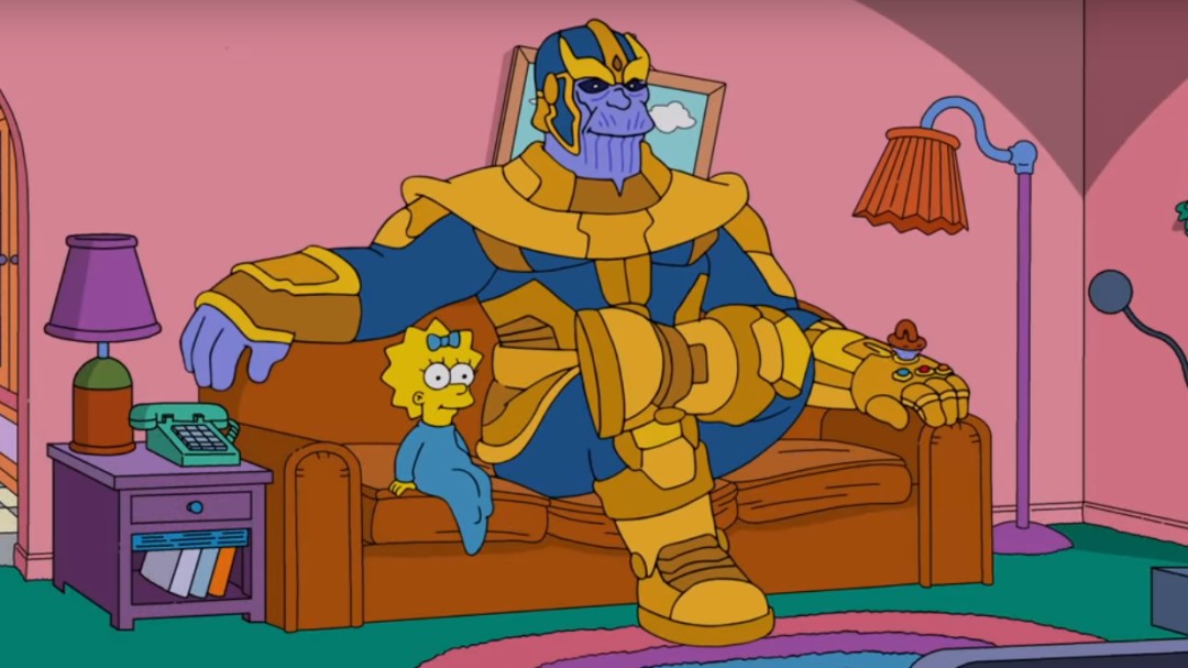 Thanos llega a 'Los Simpson': así es el cameo del villano de Marvel en la serie