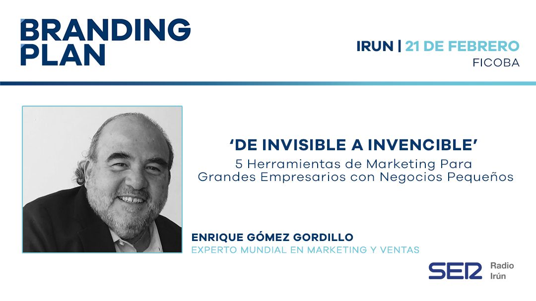 'De invisible a invencible', charla empresarial en FICOBA de Enrique Gómez Gordillo, experto internacional en Marketing y ventas