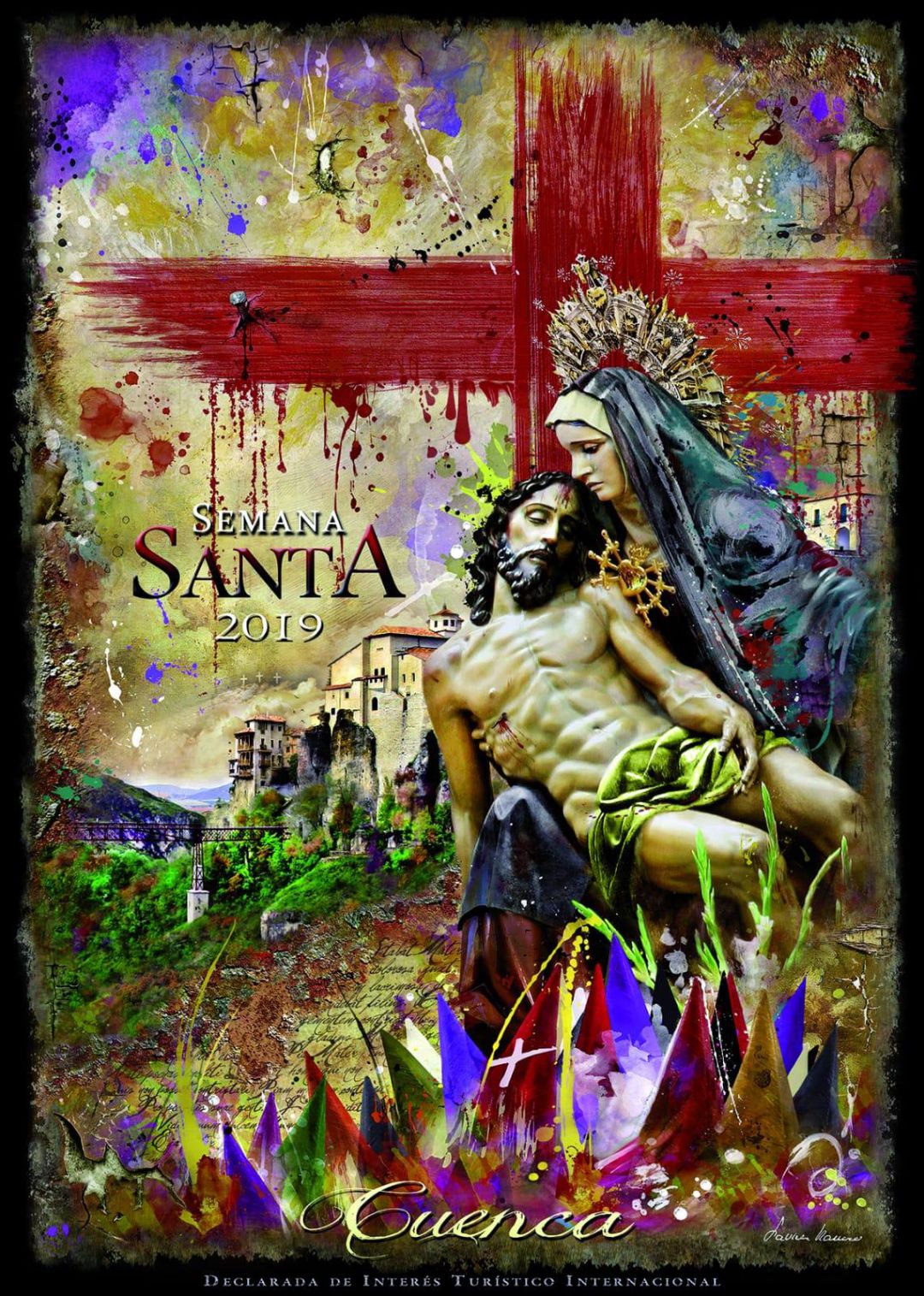 La Virgen de las Angustias, protagonista del cartel de la Semana Santa 2019