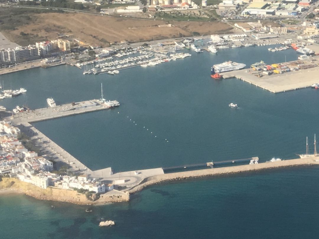 Vista aÃ©rea del Puerto de Ibiza