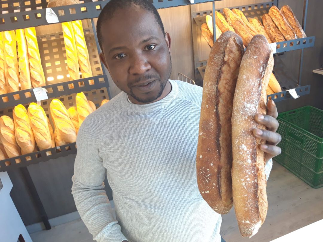 Mohamed Kabore, en la panadería Chokopan.