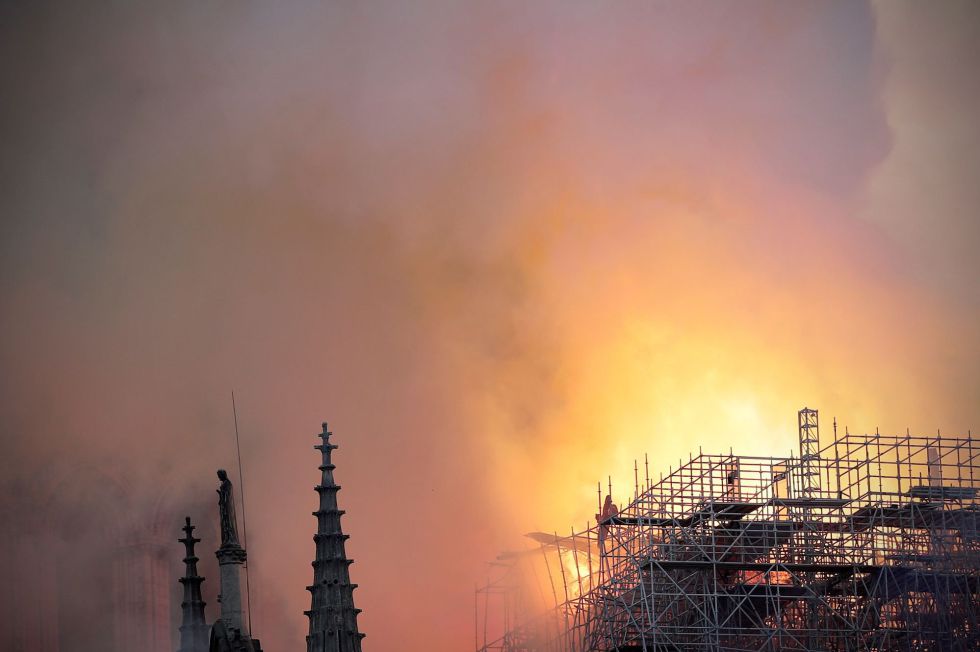 El monumento se encontraba en obras de restauración El monumento se encontraba en obras de restauración