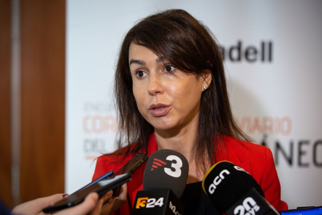 Isabel Pardo de Vera durante una comparecencia en Catalunya