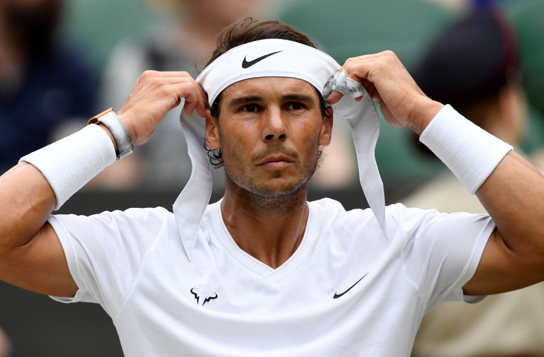 Tennis - Wimbledon - All England Lawn Tennis and Croquet Club, London, Britain - July 6, 2019  Spain's Rafael Nadal during his third round match against France's Jo-Wilfried Tsonga  REUTERS Tony O'Brien