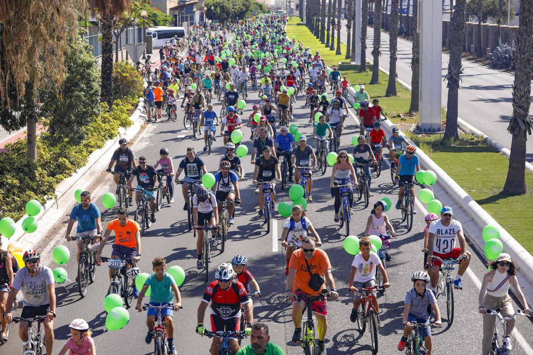 bicycleta en las palmas