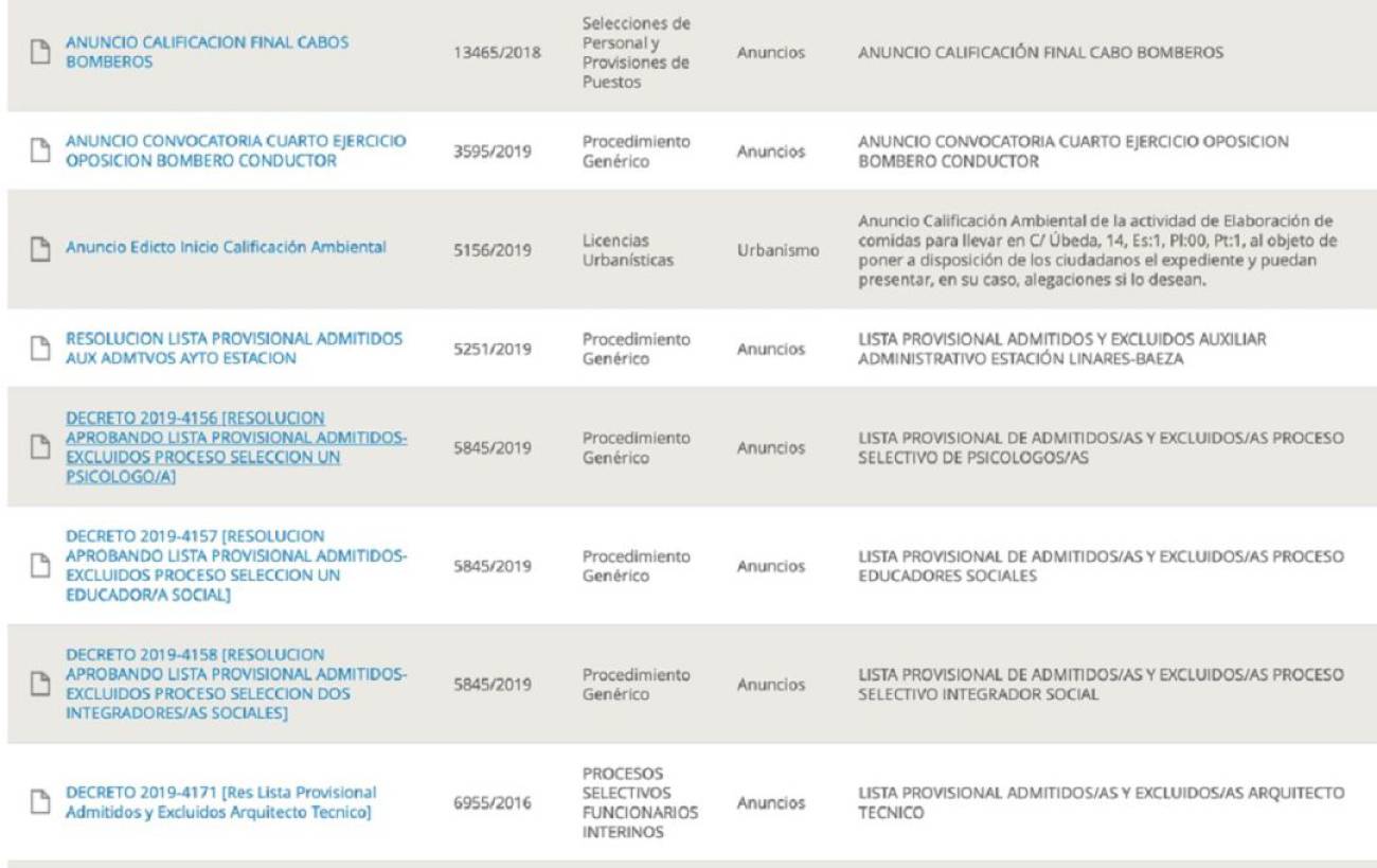 El Ayuntamiento de Linares avanza en sus convocatorias de ...