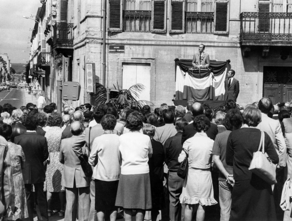 La inauguración de la avenida Georges Pompidou en Périgueux por Jacques Chirac e Yves Guéna, Dordoña, Francia. La inauguración de la avenida Georges Pompidou en Périgueux por Jacques Chirac e Yves Guéna, Dordoña, Francia.
