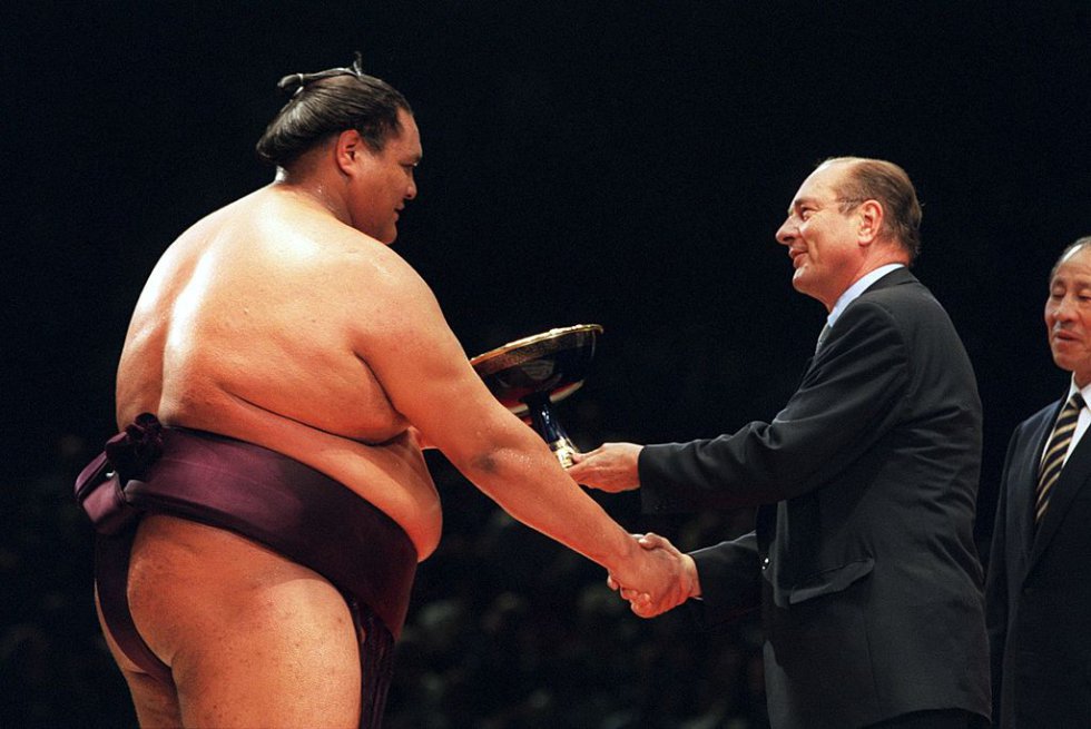 El sumo en Bercy el 14 de octubre de 1995. El sumo en Bercy el 14 de octubre de 1995.