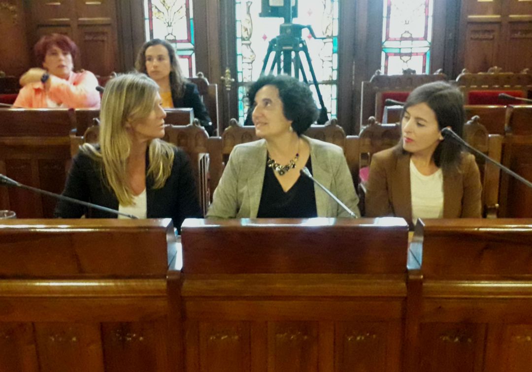 Berta Piñán compareció acompañada por todos los altos cargos de su Consejería