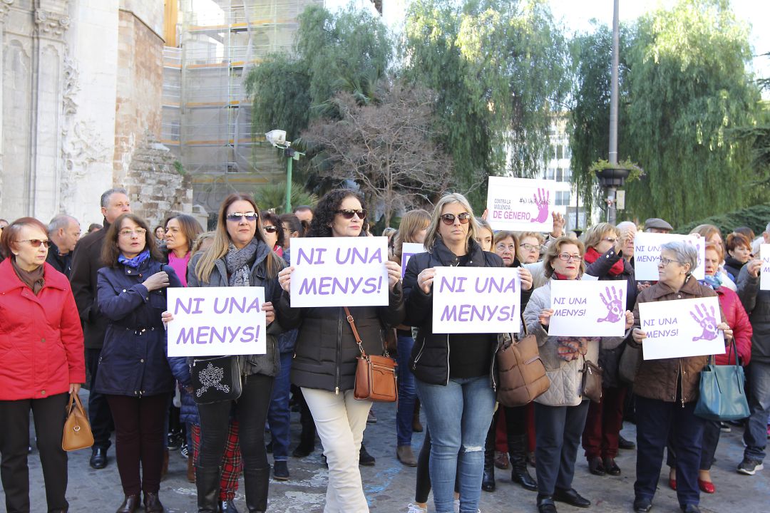 Concentración contra la violencia de género en Borriana. Imagen de archivo