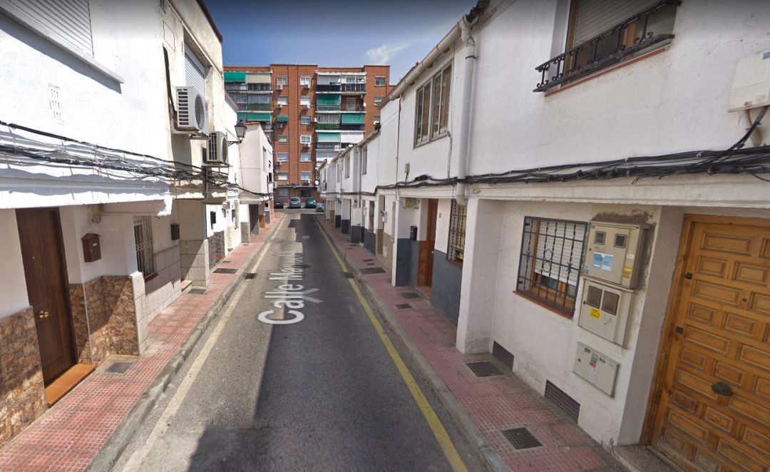 Calle Manuel Laredo de Alcalá de Henares donde fue hallado el cuerpo del taxista. 