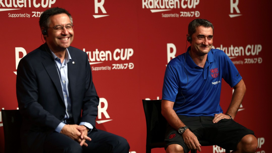 Bartomeu asegura a Valverde que seguirá hasta final de temporada pase lo que pase