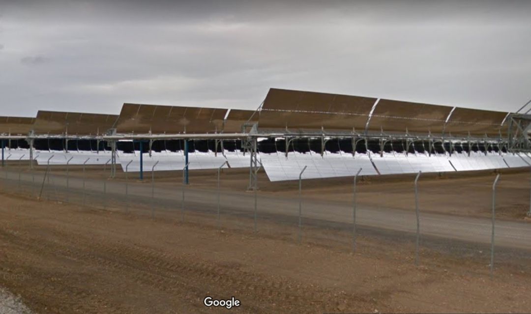 Placas solares de los parques eólicos del Marquedado, comarca de Guadix.