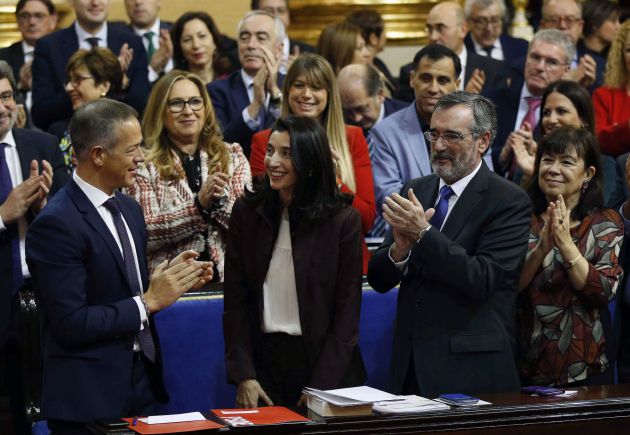 La recién elegida presidenta del Senado, la socialista Pilar Llop. La recién elegida presidenta del Senado, la socialista Pilar Llop.