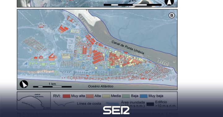 A tsunami would leave 20% of the Huelva coast flooded under a 9-meter sheet of water |  Radio Huelva