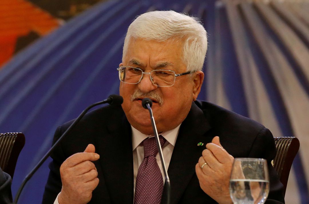 Presidente de la Autoridad Palestina, Mahmoud Abbas.