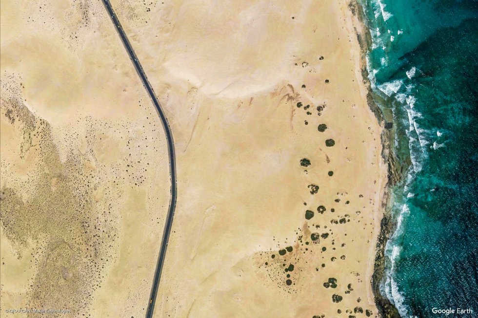 Playa de La Oliva (Fuerteventura, Las Palmas). Playa de La Oliva (Fuerteventura, Las Palmas).