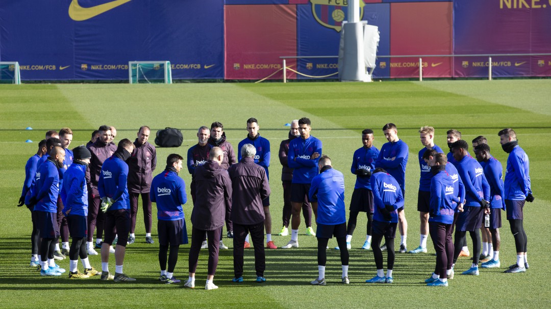 La plantilla del Barcelona no ve clara la prisa de Javier Tebas por volver a jugar