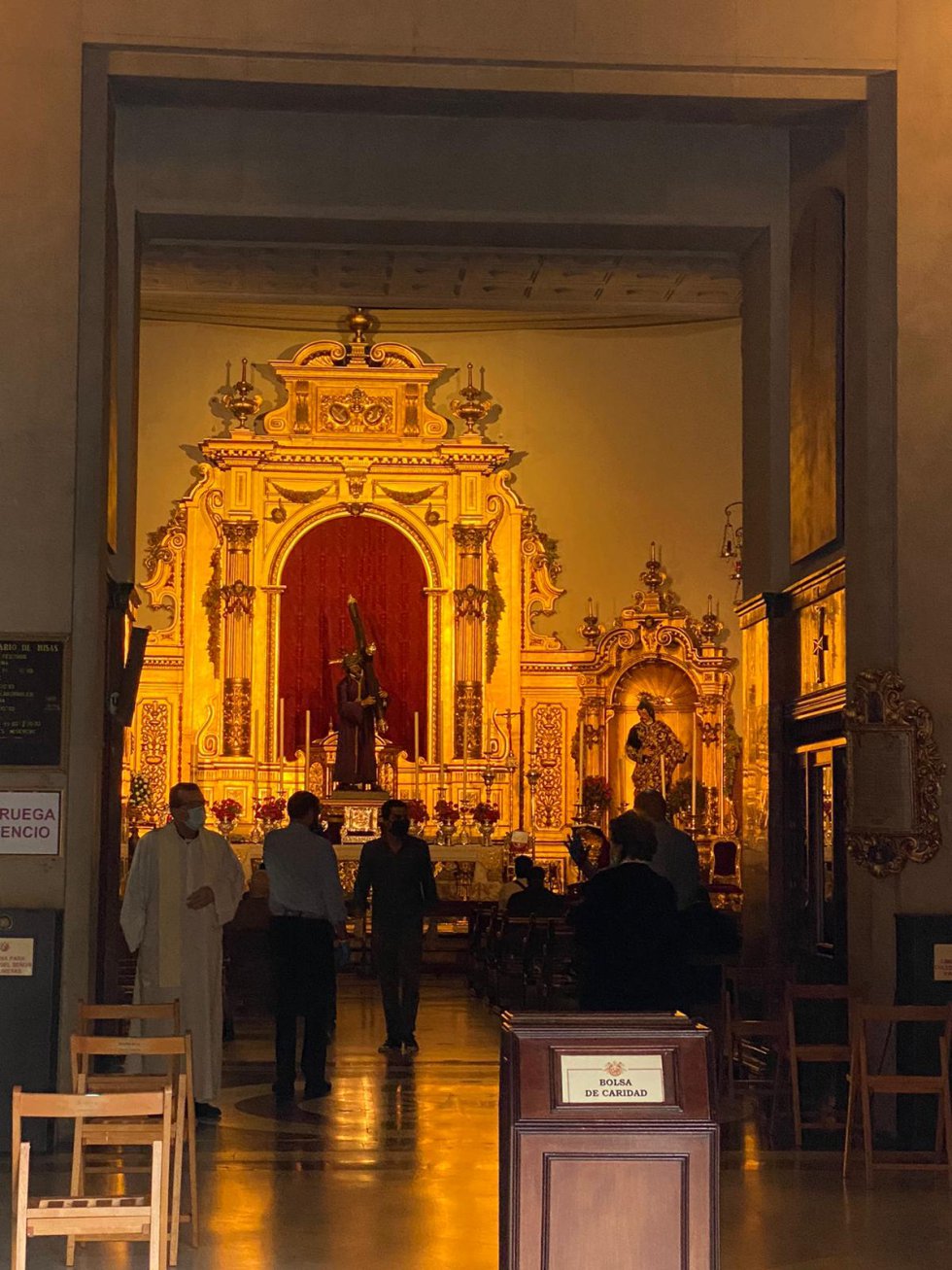 La Basílica del Gran Poder, abierta desde las 8 de la mañana de este lunes 11 de mayo. La Basílica del Gran Poder, abierta desde las 8 de la mañana de este lunes 11 de mayo.