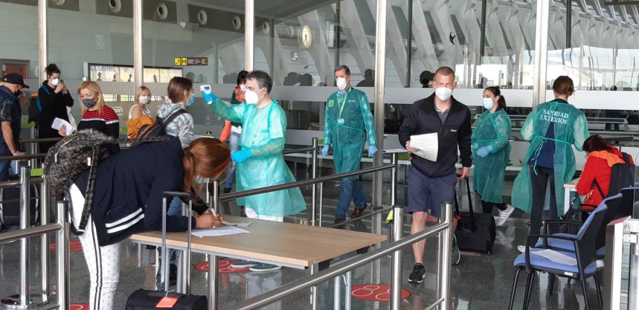 Bilbao recibe su primer vuelo comercial internacional tras Bilbao recibe su primer vuelo comercial internacional tras