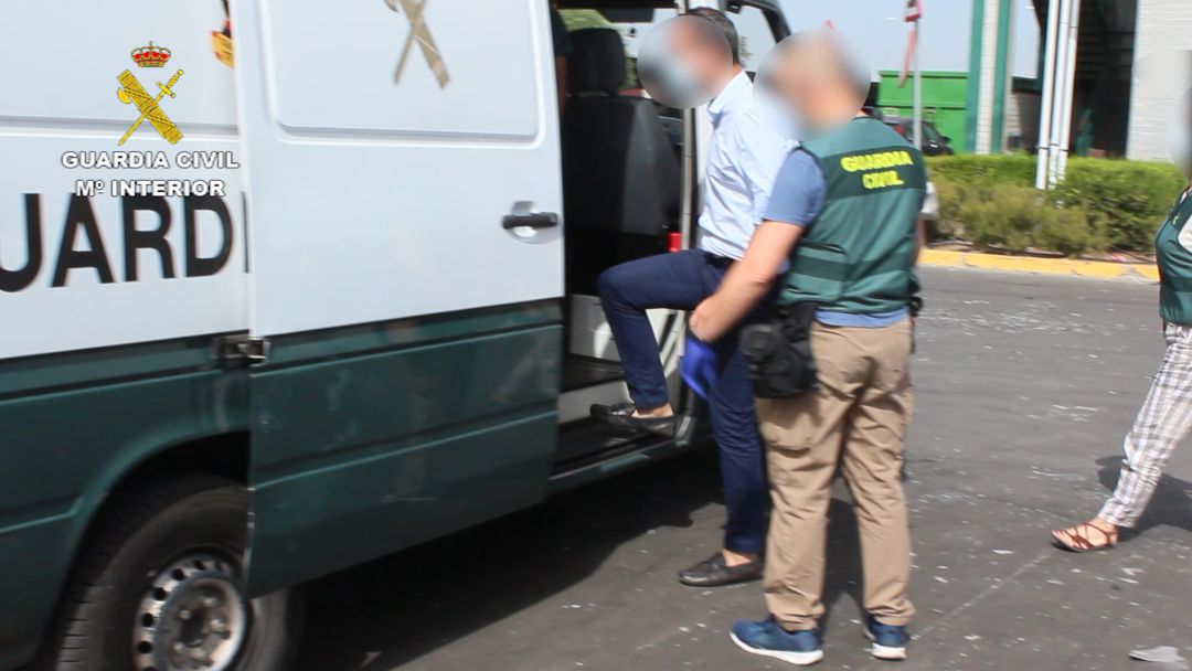 Detenido durante la Operación Raecash de la Guardia Civil en Aznalcóllar