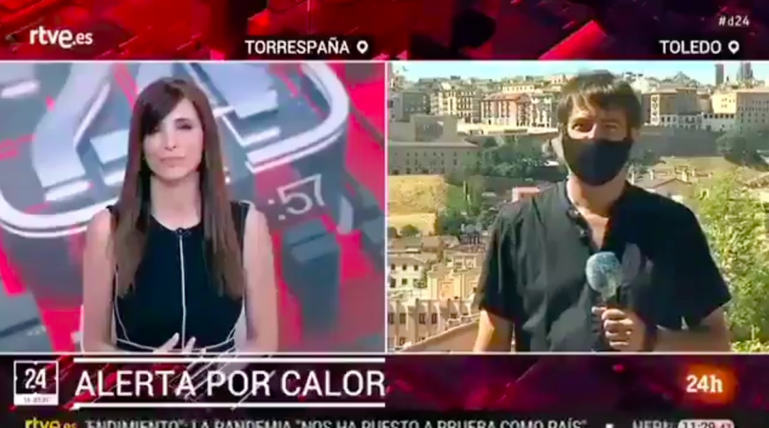 Juan Ballesteros, el reportero viral del Canal 24 horas