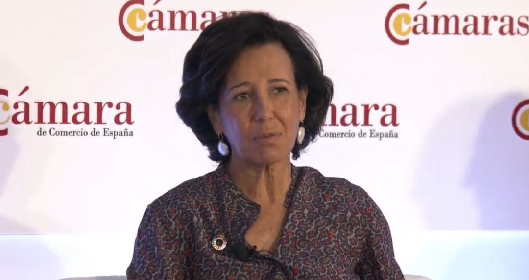 La presidenta del Santander, en el Pleno Extraordinario 'Recuperación y reconstrucción de la economía española: desafíos y prioridades' organizado por la Cámara de Comercio.