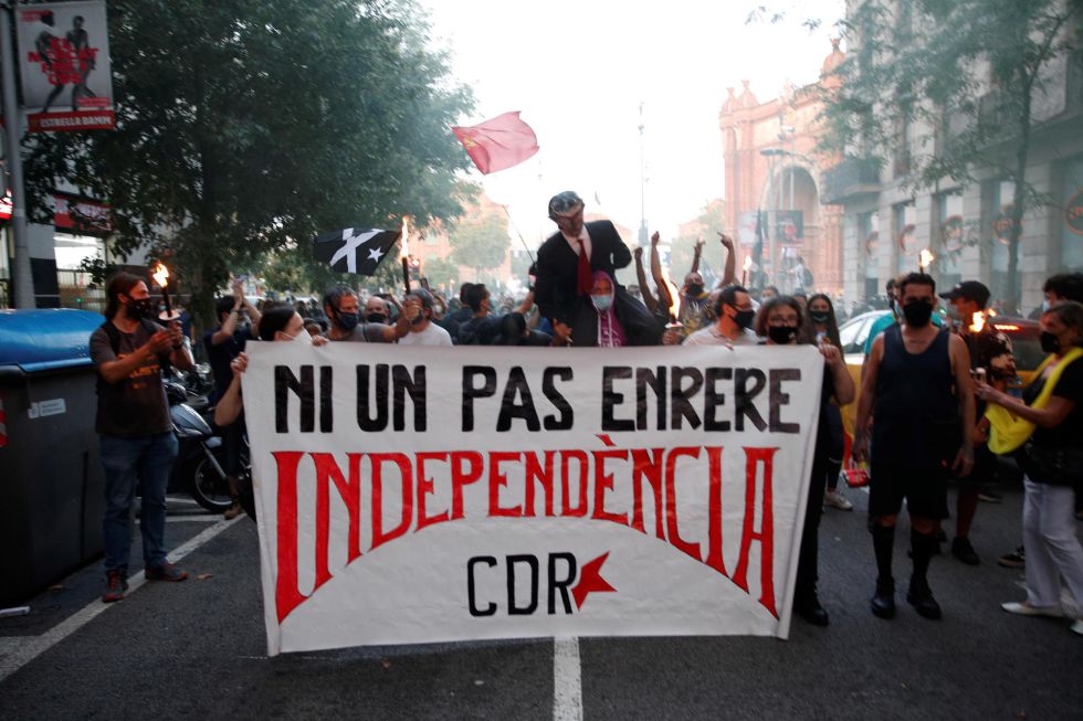 Manifestación convocada por los Comités de Defensa de la República (CDR) con motivo de la celebración de la Diada. Manifestación convocada por los Comités de Defensa de la República (CDR) con motivo de la celebración de la Diada.