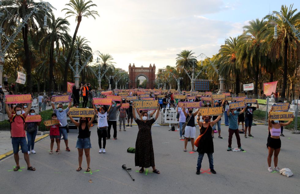 Concentración de la izquierda independentista en Barcelona. Concentración de la izquierda independentista en Barcelona.