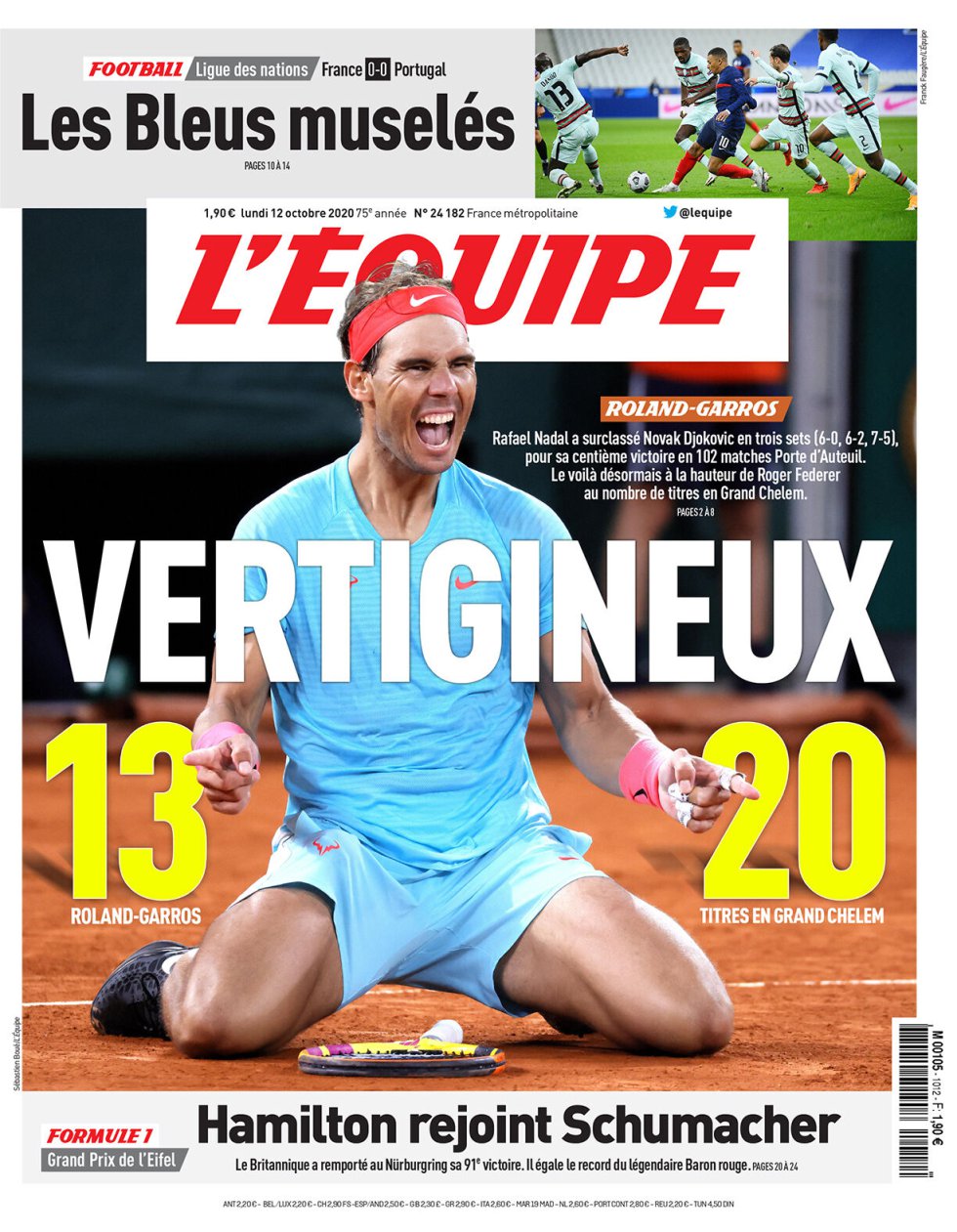 Las principales portadas del mundo se rinden al "superhéroe" Rafa Nadal Las principales portadas del mundo se rinden al "superhéroe" Rafa Nadal