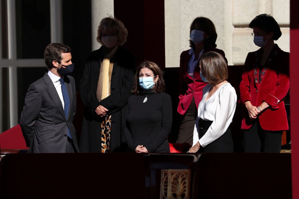 El presidente del PP, Pablo Casado y la portavoz del PSOE en el Congreso, Adriana Lastra El presidente del PP, Pablo Casado y la portavoz del PSOE en el Congreso, Adriana Lastra