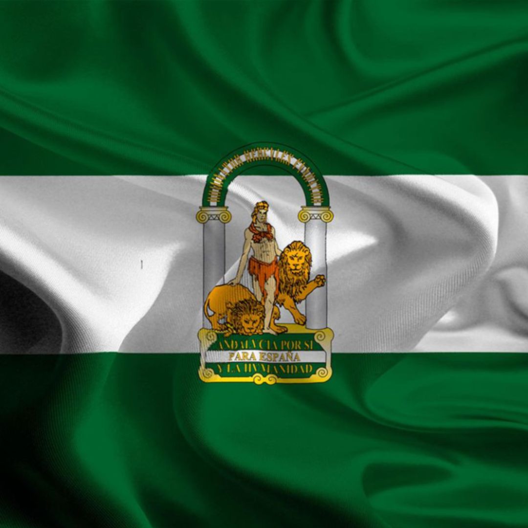 Bandera verde y blanca de Andalucía