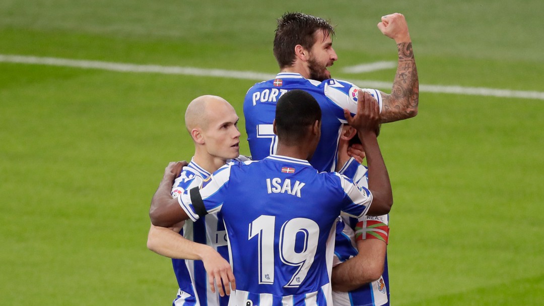 Portu toma San Mamés y la Real Sociedad se lleva el derbi vasco