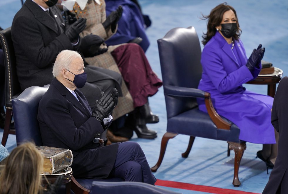 Joe Biden junto a su vicepresidenta, Kamala Harris. Joe Biden junto a su vicepresidenta, Kamala Harris.